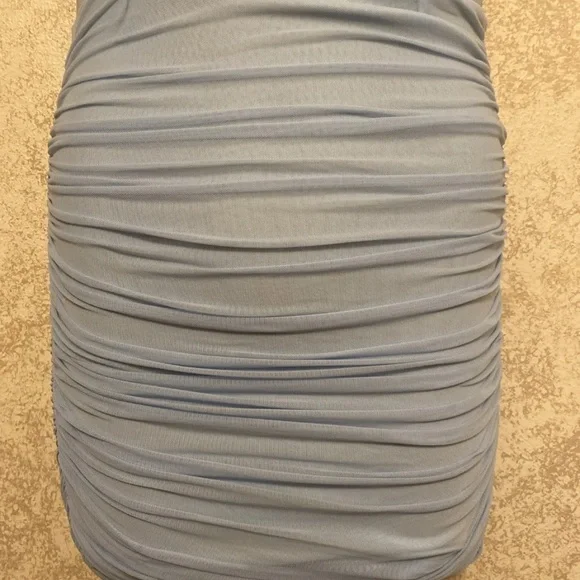 SHEIN Light Blue Spaghetti Strap Mini Bodycon Dress - Picture 7 of 16